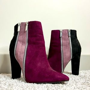 JustFab color block booties